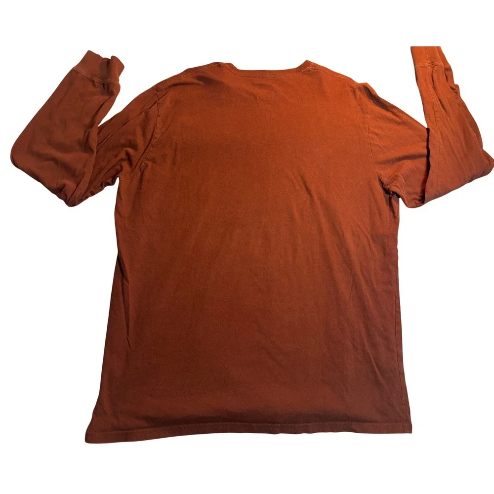 The North Face Long Sleeve T-Shirt Men's Rust Excellent Camper Graphic XXL